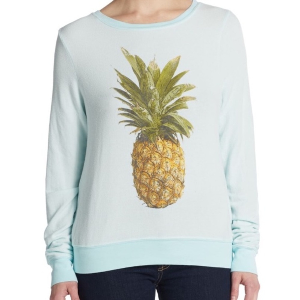 WILDFOX Baggy Beach Jumper - Blue Pineapple